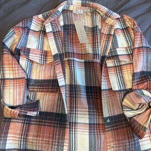 Fall colored shacket from Vici. New with tags